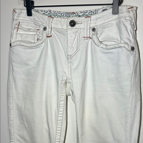 Stitch’s Authentic Tailored Denim Women's White Bootcut Jeans, Size 28 - Picture 2 of 15